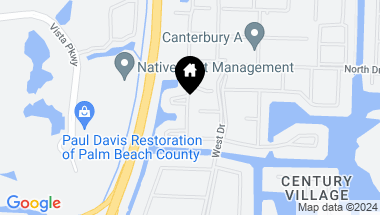 Map of 11 Northampton A, West Palm Beach FL, 33417