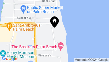 Map of 2 N Breakers Row S21, Palm Beach FL, 33480
