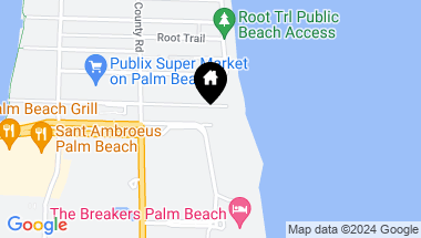 Map of 110 Sunset Avenue E 4 B, Palm Beach FL, 33480