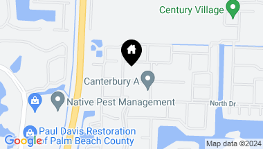 Map of 101 Canterbury E, West Palm Beach FL, 33417