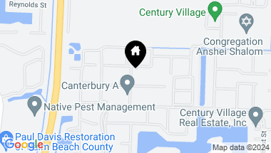 Map of 114 Cambridge 114, West Palm Beach FL, 33417