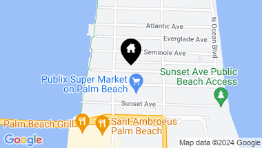 Map of 248 Park Avenue, Palm Beach FL, 33480