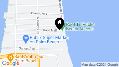 Map of 170 N Ocean Blvd Boulevard 308, Palm Beach FL, 33480