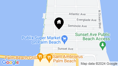 Map of 263 Park Avenue, Palm Beach FL, 33480