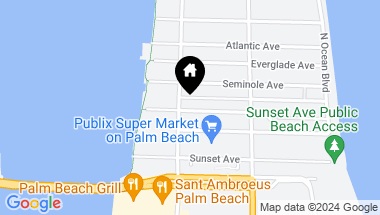 Map of 265 Park Ave, Palm Beach FL, 33480