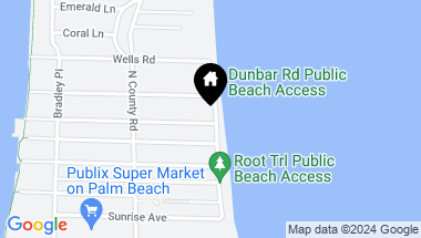 Map of 240 N Ocean Boulevard, Palm Beach FL, 33480