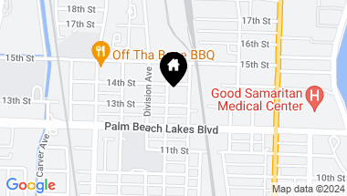 Map of Xxxx 13th Street, West Palm Beach FL, 33401