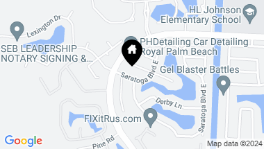 Map of 107 Saratoga Boulevard E, West Palm Beach FL, 33411