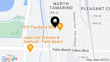 Map of 1012 15th Street, West Palm Beach FL, 33401