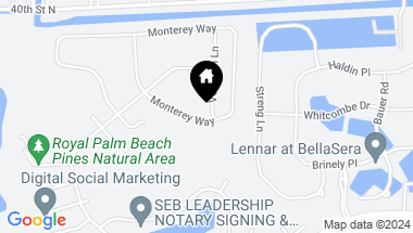Map of 232 Monterey Way, Royal Palm Beach FL, 33411