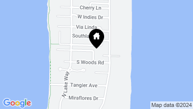 Map of 581 E Woods Road, Palm Beach FL, 33480