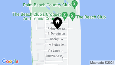 Map of 231 El Dorado Lane, Palm Beach FL, 33480