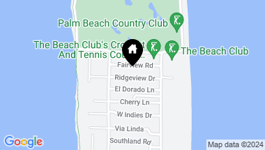 Map of 245 Ridgeview Drive, Palm Beach FL, 33480