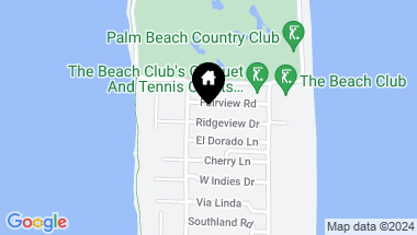 Map of 255 Ridgeview Drive, Palm Beach FL, 33480