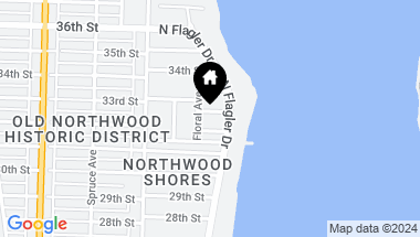 Map of 214 33rd Street, West Palm Beach FL, 33407