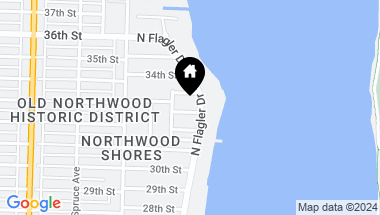 Map of 211 33rd Street, West Palm Beach FL, 33407