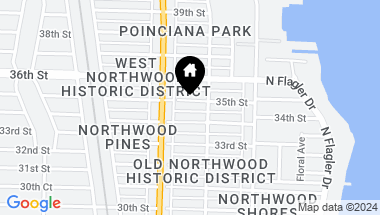 Map of 518 35th Street, West Palm Beach FL, 33407