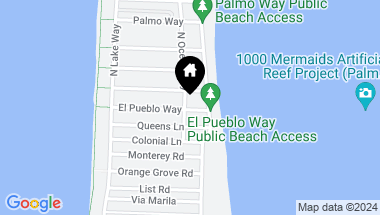 Map of 171 El Pueblo Way, Palm Beach FL, 33480