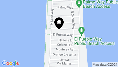 Map of 255 El Pueblo Way, Palm Beach FL, 33480
