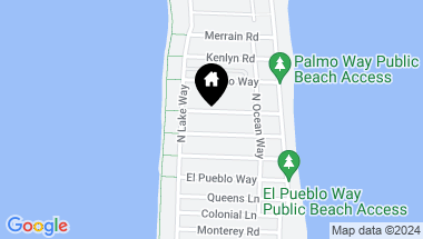 Map of 240 Mockingbird Trail, Palm Beach FL, 33480