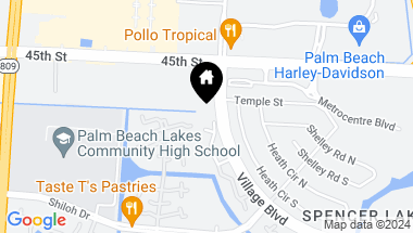 Map of 101 Heritage Way, West Palm Beach FL, 33407