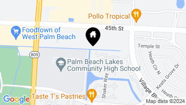 Map of 4713 47th Way, West Palm Beach FL, 33401