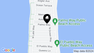 Map of 210 Palmo Way, Palm Beach FL, 33480