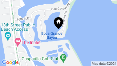 Map of 1607 TREASURE LN, BOCA GRANDE FL, 33921
