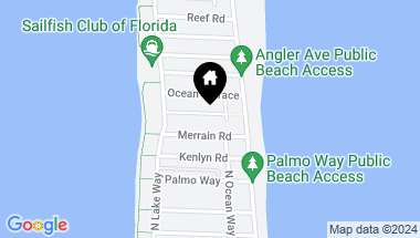 Map of 210 Osceola Way, Palm Beach FL, 33480