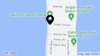Map of 1320 N Lake Way, Palm Beach FL, 33480