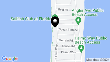 Map of 1330 N Lake Way, Palm Beach FL, 33480