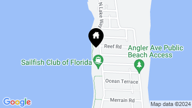 Map of 1350 N Lake Way, Palm Beach FL, 33480