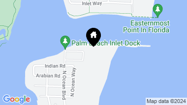 Map of 143 E Inlet Drive, Palm Beach FL, 33480