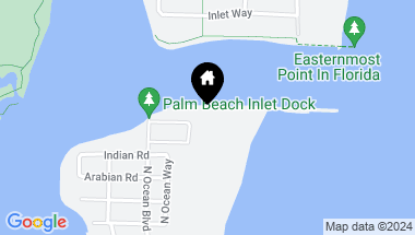 Map of 149 E Inlet Drive, Palm Beach FL, 33480