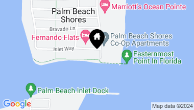 Map of 106 Inlet Way 202, Palm Beach Shores FL, 33404
