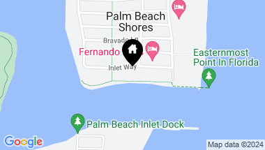 Map of 206 Inlet Way Ph, Palm Beach Shores FL, 33404