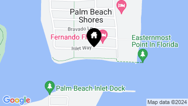 Map of 150 Inlet Way 1e, Palm Beach Shores FL, 33404