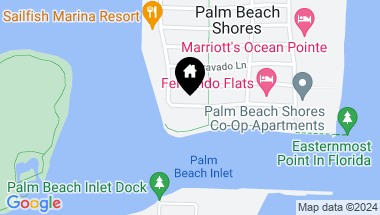 Map of 318 Inlet Way 4, Palm Beach Shores FL, 33404