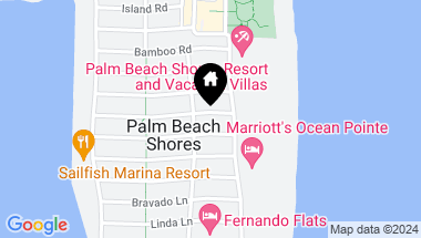 Map of 118 Cascade Ln, Palm Beach Shores FL, 33404