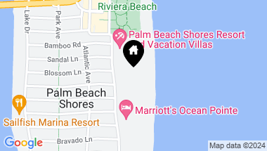 Map of 145 Ocean Avenue 301, Palm Beach Shores FL, 33404