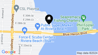 Map of 2650 Lake Shore Drive 1905, Riviera Beach FL, 33404