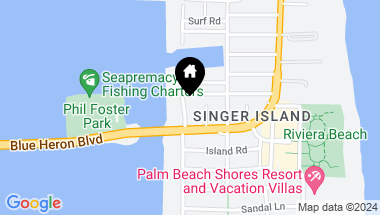 Map of 2638 Lake Drive 1, Singer Island FL, 33404