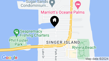 Map of 1172 S Harbor Drive, Singer Island FL, 33404