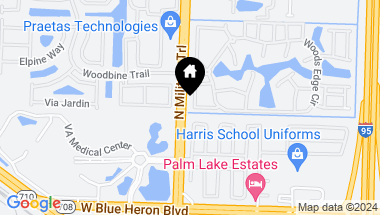 Map of 5023 Genove Place, Riviera Beach FL, 33410