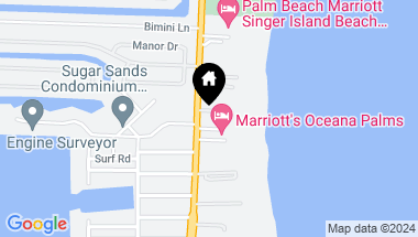 Map of 3400 N Ocean Drive 1208, Singer Island FL, 33404