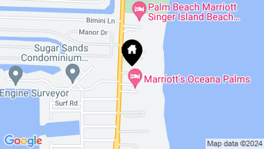 Map of 3400 N Ocean Drive 405, Riviera Beach FL, 33404
