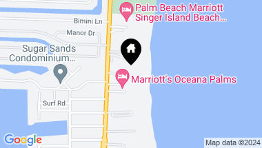 Map of 3400 N Ocean Drive 402, Riviera Beach FL, 33404