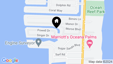 Map of 1140 Powell Drive, Singer Island FL, 33404