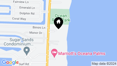 Map of 3730 N Ocean Drive 15 C, Singer Island FL, 33404