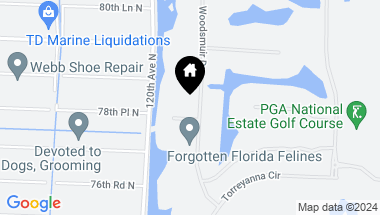 Map of 7805 Woodsmuir Drive, West Palm Beach FL, 33412